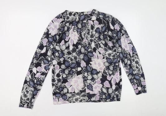 Womens UK Size 12 Maine Multicoloured Pullover Jumper