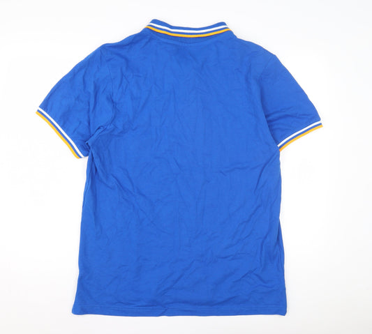 STH SHORE Men's Blue Cotton Polo Shirt M