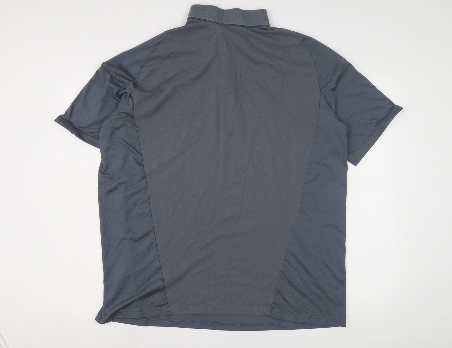 Adidas Grey Unisex Adults XL Football Polo Shirt