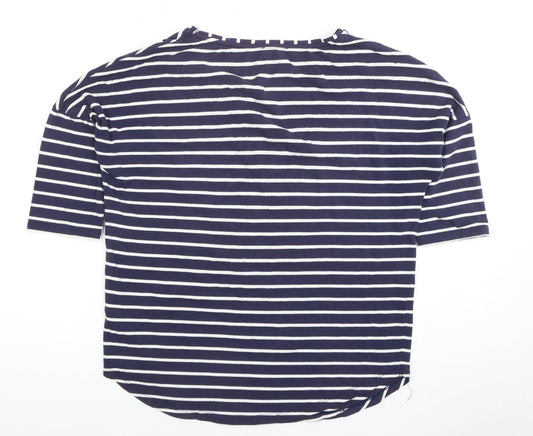 Womens UK Size M Phase Eight Blue Basic T-Shirt