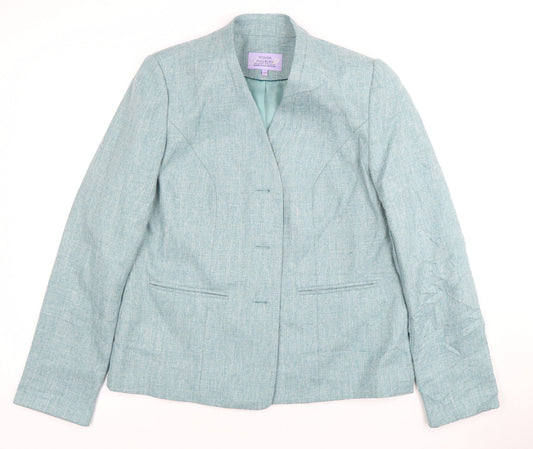 Additional front view of Honor Millburn Women's Blue Blazer, size 12