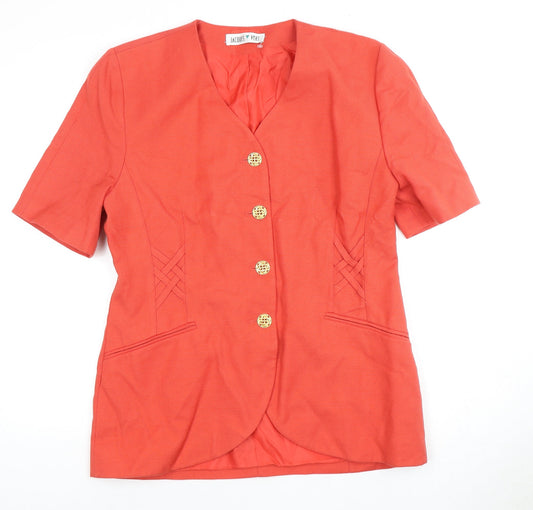 Womens UK Size 12 Jacques Vert Regular Red Suit Jacket