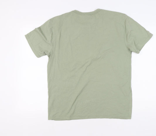 Reiss Men's XL Green Crew Neck T-Shirt