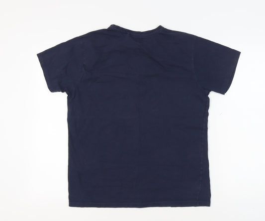 Lee Cooper Men’s Blue Slim Fit T-Shirt, Size L