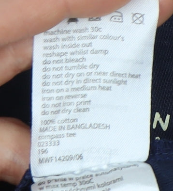 Mountain Warehouse Men's Blue Graphic T-Shirt Size M