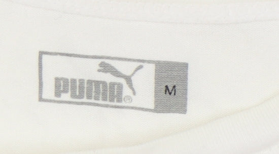 Womens UK Size M PUMA White Basic T-Shirt