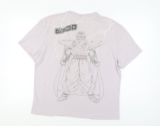 Unisex Adults UK Size L Dragon Ball Z Grey T-Shirt