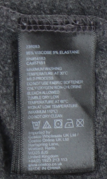 Marc New York Women's Grey Ruffle Knit Top - S