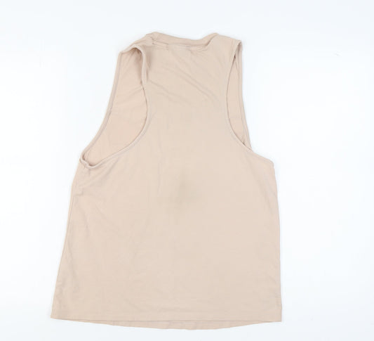Womens UK Size 12 adidas Beige Basic Tank