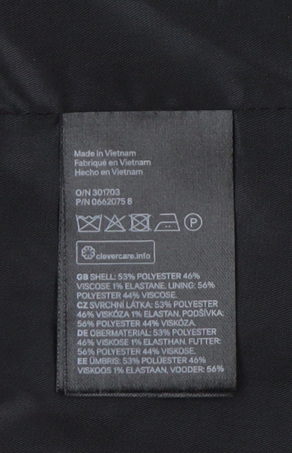 H&M Women's Grey Regular Suit Jacket - Size 12