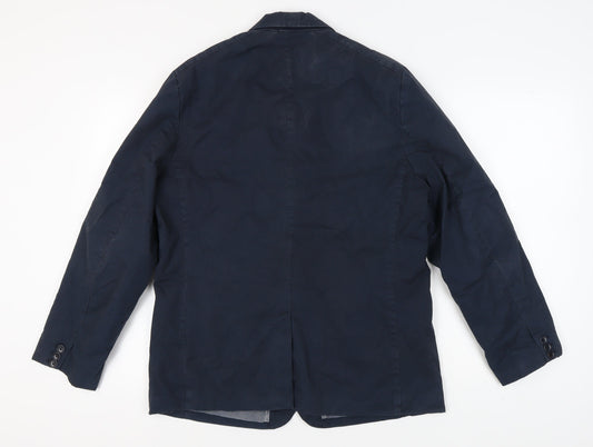 Mens UK Size XL Ben Sherman Regular Blue Suit Jacket