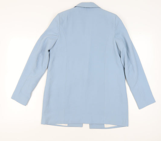 River Island Women's Blue Blazer UK 8 Double-Breasted