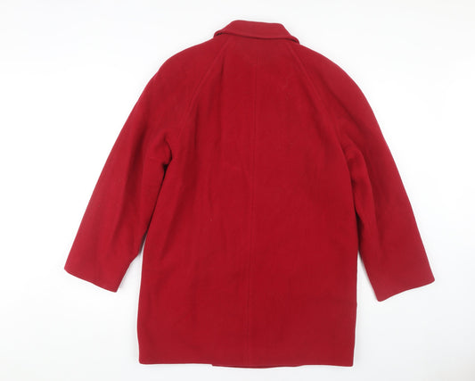 Womens UK Size 12 Eastex Red Basic Coat
