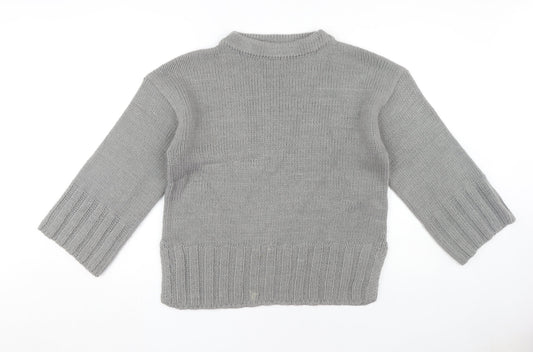Womens UK Size S Firetrap Grey Pullover Jumper