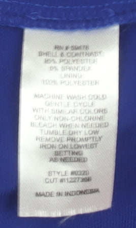 Valerie Bertinelli Women's Blue Bodycon Dress Size 8
