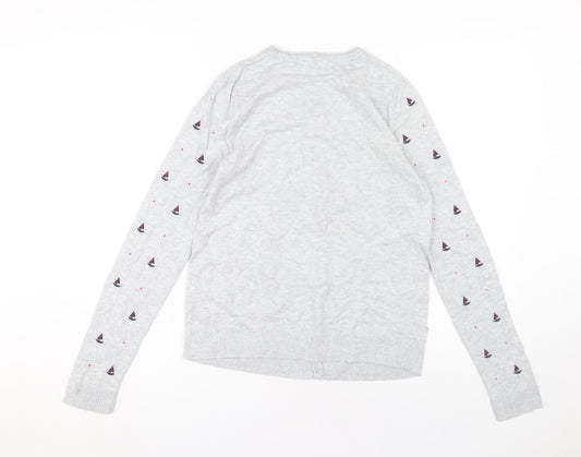 Heyton Women's Grey Buttoned Cardigan Size 10