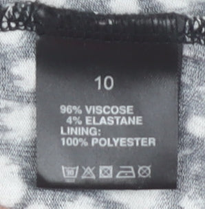 Womens UK Size 10 Label Lab Black Basic Blouse