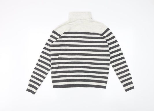 Marks and Spencer Women’s Striped Roll Neck Jumper S