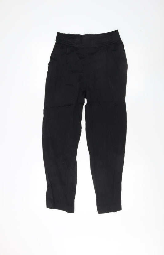 Womens UK Size 8 Massimo Dutti Black Trousers