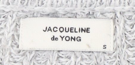 Womens UK Size S Jacqueline de Yong Grey Pullover Jumper
