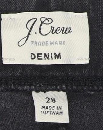 Womens UK Size UK 0 J.CREW Slim Fit Skinny Black Jeans