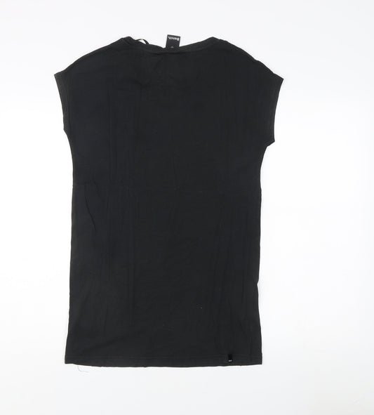 Womens UK Size S Bench Black Basic T-Shirt