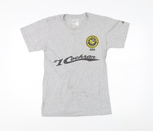 Additional front view of Adidas Men's Grey S T-Shirt Sports Casual