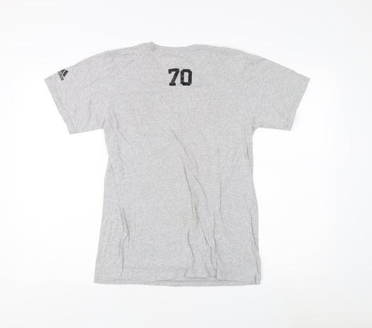 Adidas Men's Grey S T-Shirt Sports Casual
