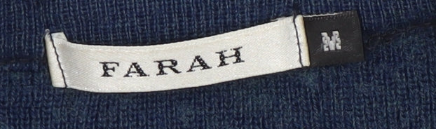 Farah Men's Blue M Check Pullover Jumper