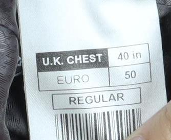 Mens UK Size 40 Jeff Banks Regular Grey Suit Jacket