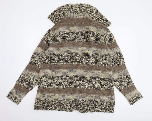 Womens UK Size XL Cotton Traders Multicoloured Cardigan Jumper