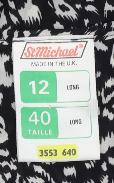 Marks and Spencer Women's Black Long Dress, Size 12