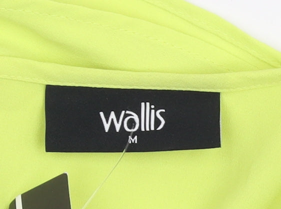 Womens UK Size M Wallis Green Tunic Blouse