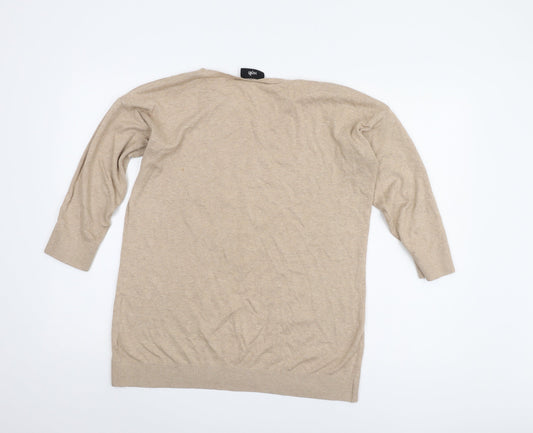 Womens UK Size S Wallis Beige Pullover Jumper