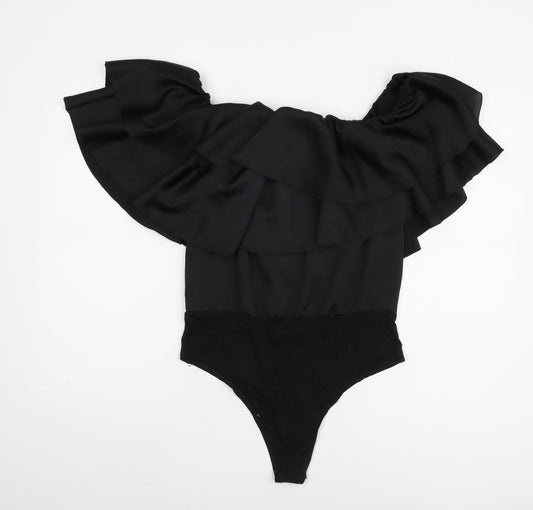 Boohoo Women’s Black Off Shoulder Bodysuit UK 10