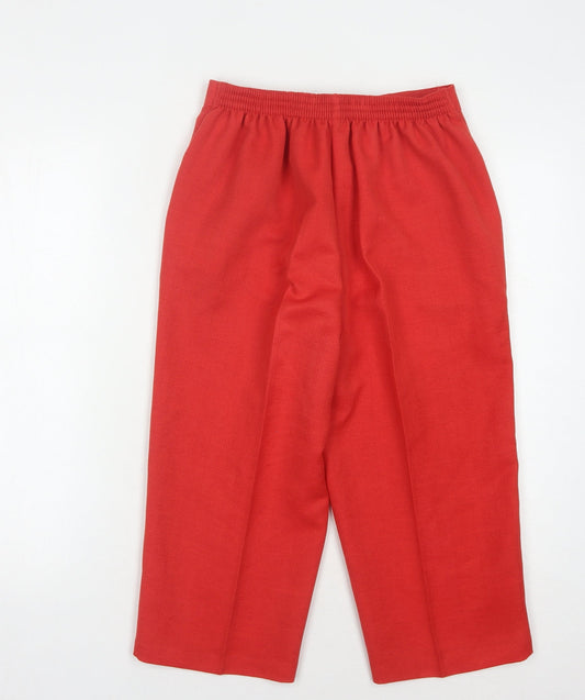 Womens UK Size 14 Saira of Manchester Regular Fit Red Trousers
