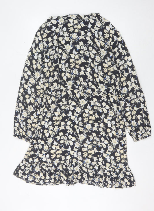 Next Women’s Blue Floral Long Sleeve Dress Size 18