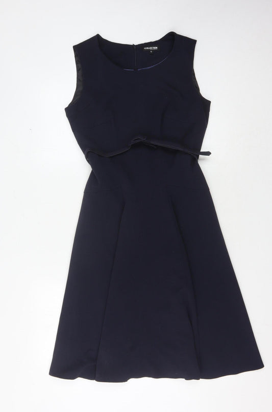 Debenhams Women's Black Fit & Flare Dress, Size 10