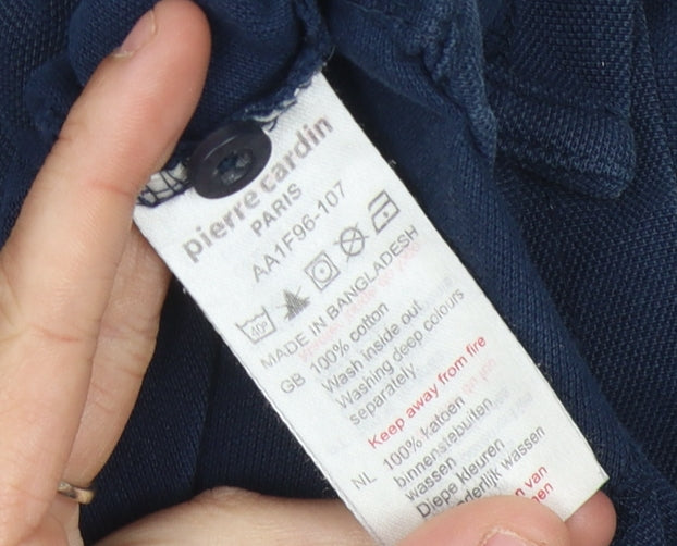 Pierre Cardin Men's Blue Polo Shirt XL Regular Fit