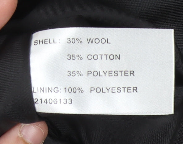 Womens UK Size 12 Klass Collection Black Basic Coat