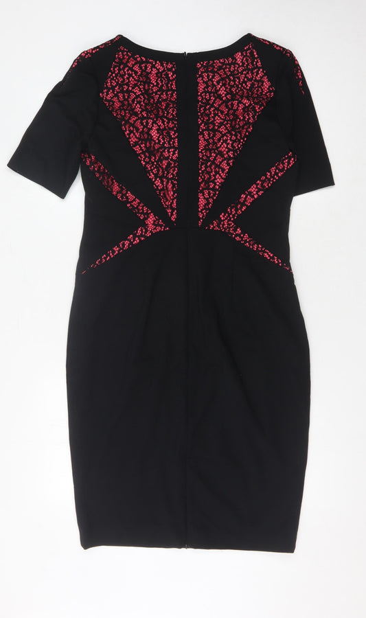 Coast Women's Black Sequin Bodycon Dress UK 14