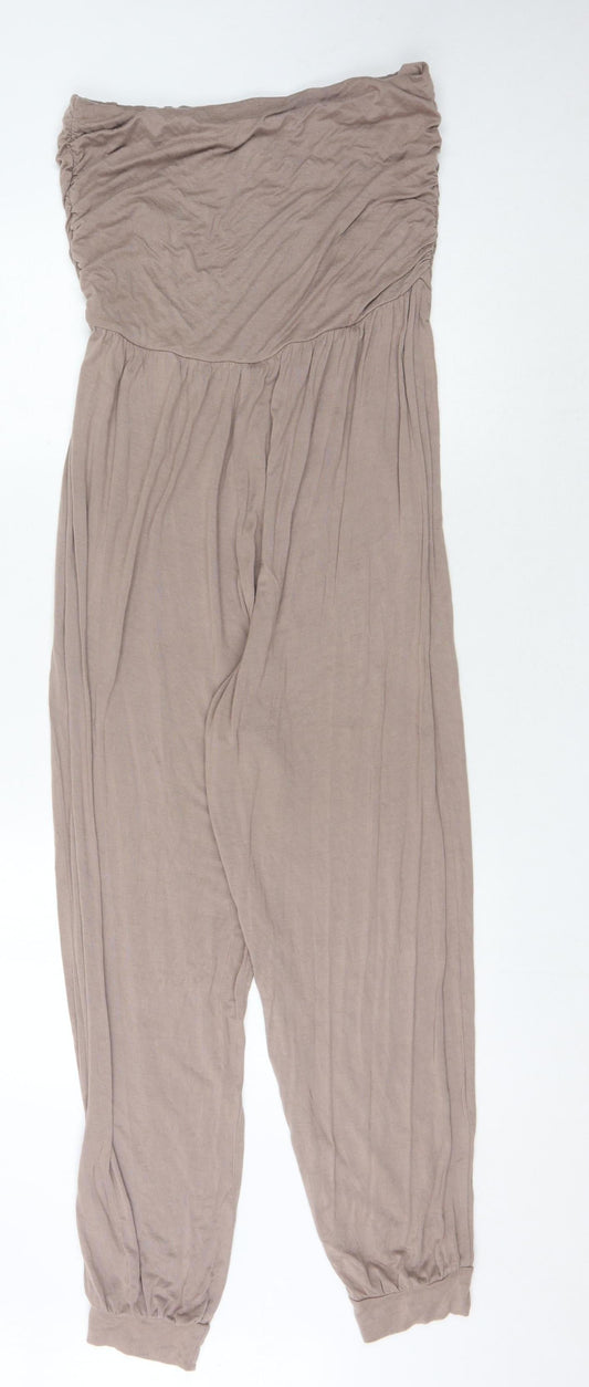 New Look Women's Brown Strapless Jumpsuit Size 16