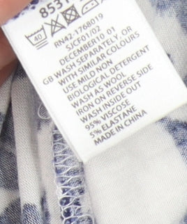 Monsoon Women's Blue Long Geometric Dress S