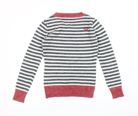 Womens UK Size XS ROXY Multicoloured Pullover Jumper