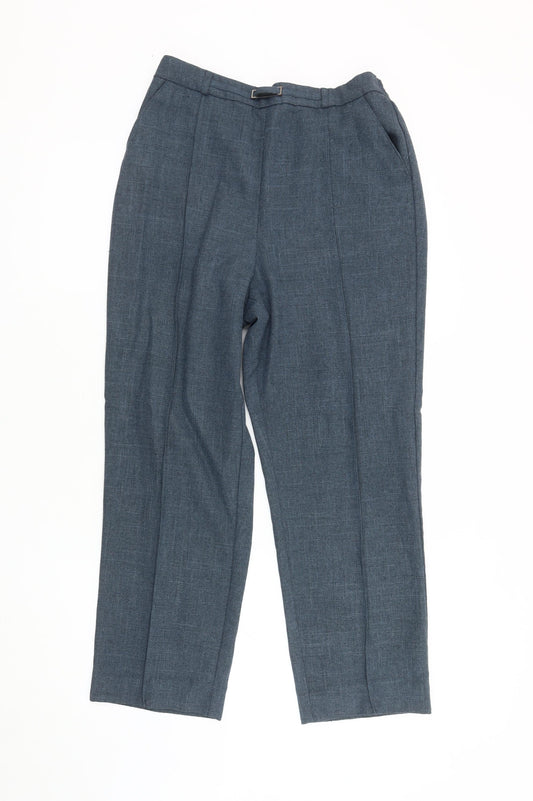 Womens UK Size 12 Honor Millburn Regular Fit Casual Grey Trousers