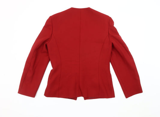 Eastex Red Women's Blazer, Size 10, Classic Fit