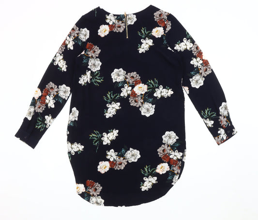 Womens UK Size 8 Stella Multicoloured Basic Blouse