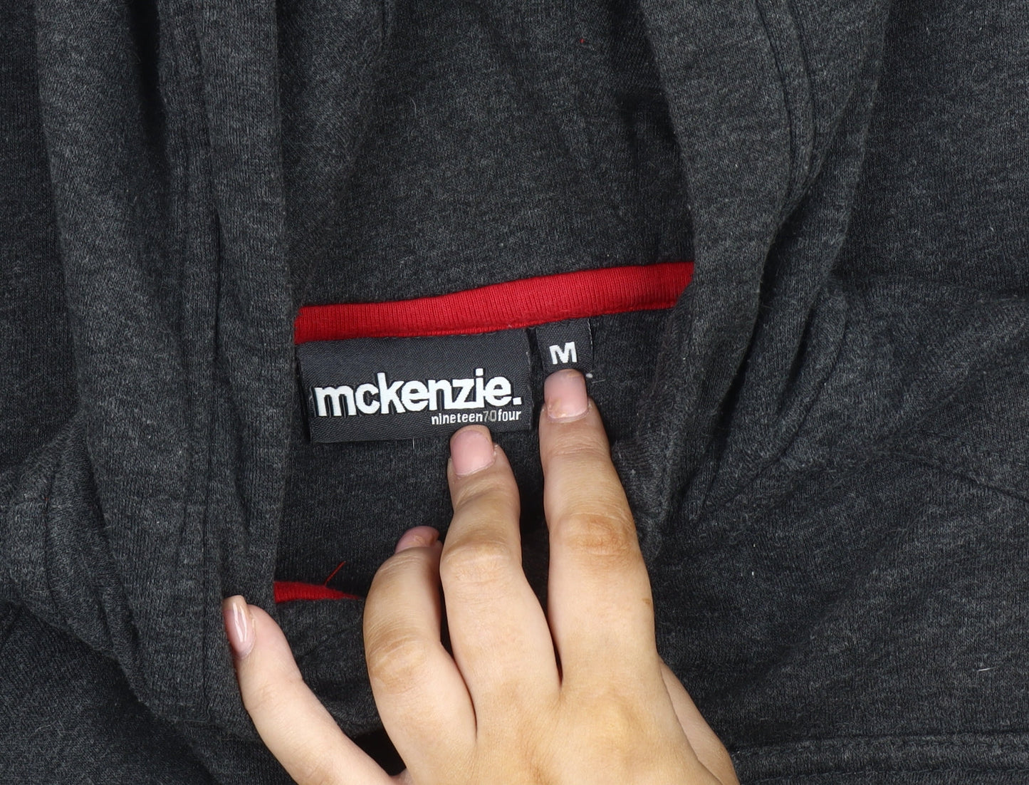 McKenzie Boys' Black Bomber Jacket, M, Hooded