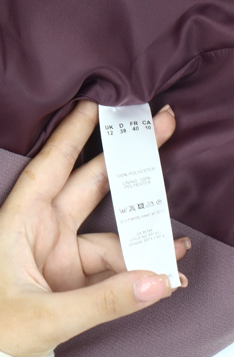 Eastex Women's Purple Single-Breasted Blazer Size 12