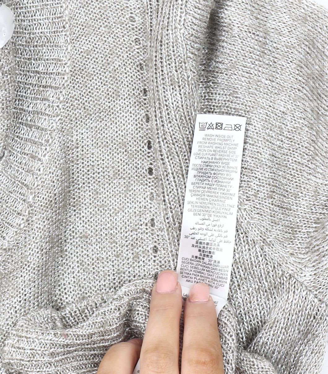 Womens UK Size 10 Jasper Conran Grey Pullover Jumper
